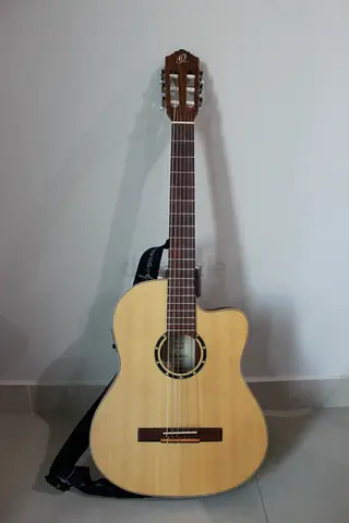 Classical Acoustic-Electric Nylon String Guitar — Light Natural Finish