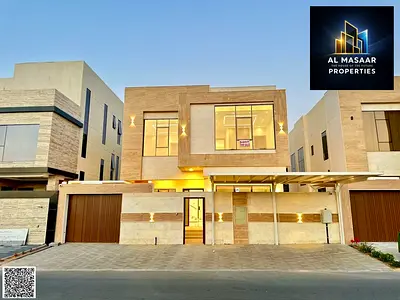 Includes water, electricity, and air conditioning. 5 master bedrooms with built-in wardrobes in a prestigious area of ​​Al Yasmin. Freehold ownership.