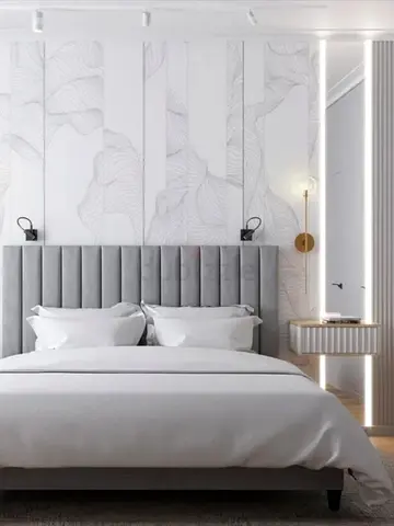Brand New King Size Luxury Velvet Bed Including Spring Mattress