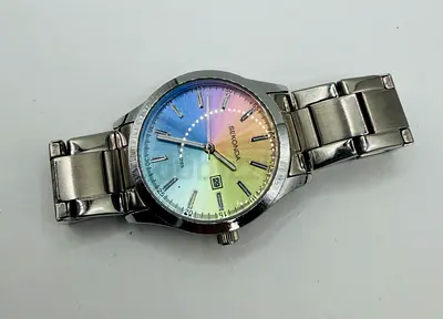 Sekonda Taylor Ladies Watch | Silver Alloy Case  Stainless Steel Bracelet with Rainbow Dial | 40534