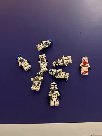 Lot of 8 LEGO Star Wars Clone Trooper Minifigures