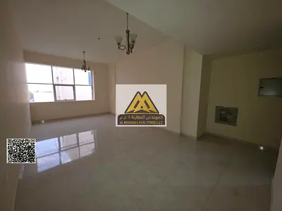 Studio in Al Hamidiya, University St, Ajman. Very spacious, semi kitchen, large bath. AED 20,000 yearly, 4 payments. Prime location.