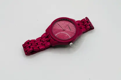 Steve Madden Womens Rubberized Bracelet Watch