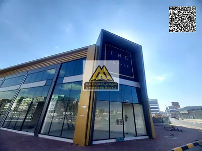 Brand-new commercial shops with mezzanine for annual rent in Al Jurf 2 – Ajman | First occupancy | Strategic and vibrant location