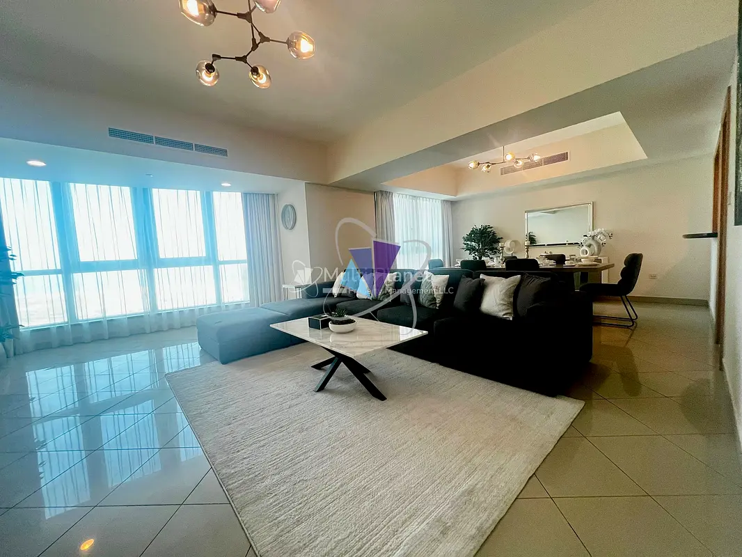 2BR+Maid Fully Furnished with Full Sea View