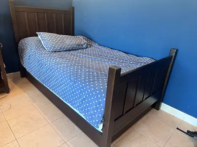 Pottery Barn Bedroom Set for kids - with bedside table, bookcase, desk  two mattresses