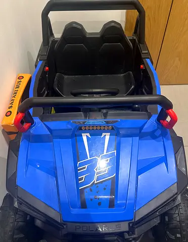 Kids Electric Ride-On Polaris-Style Off-Road Buggy (Blue) - Used
