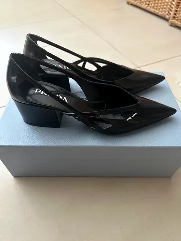 Prada leather pumps