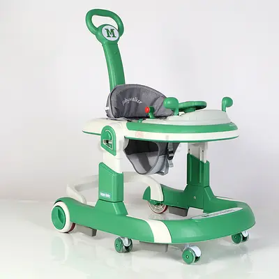 5 in 1 Baby Push Walker Sit-to-Stand Learning Walker Kids Rocking - Green