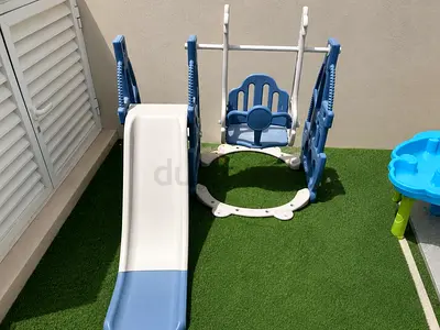Kids slide and swing set