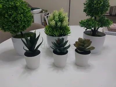 Fake plant pot set