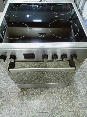 Daewoo electric cooking range 60/60 size Stainless Steel Electric Range with Ceramic Hob and Oven, f