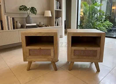 solid Mango wood nightstands