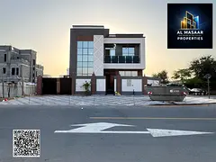 Corner villa facing a mosque and a main street, high-end finishing. Price includes transfer fees and