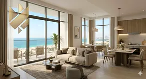 2BHK sea view apartments in Al Mamzar Sharjah 4 bathrooms first line corniche 5 towers starting AED