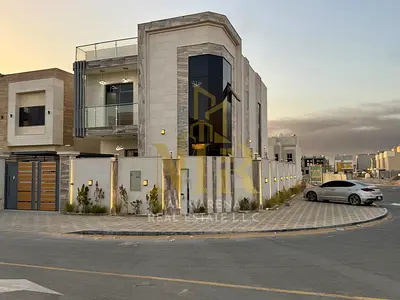 Investment villa for sale in Al Zahiyah – Ajman | Corner villa on two streets | Super Deluxe marble