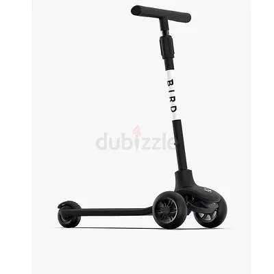 Bird Kids 3-Wheel Adjustable Scooter — Black