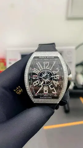 Franck Muller Vanguard Yachting stones Bezel Master Copy Watch - Mens