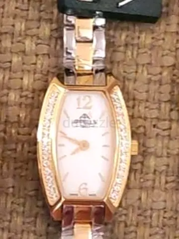 Two-tone ladies Apella wristwatch with crystal bezel