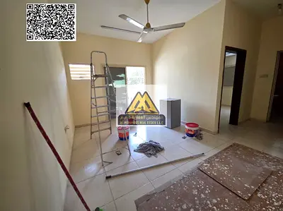 A 1-bedroom apartment with a living room for annual rent in Al Nuaimiya – Ajman, located on the ground floor with a practical layout and offered at an