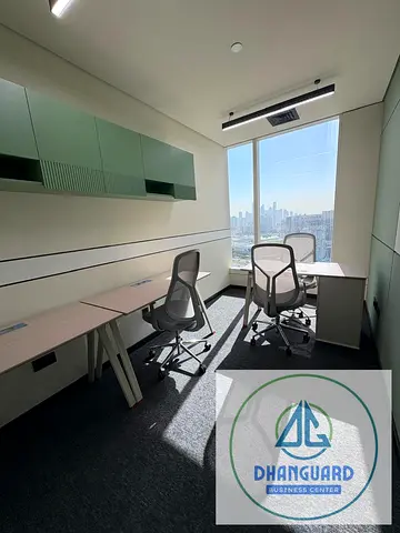 Furnished office / Free WIFI /Free Dewa/  Near to metro / Creek view /Free Meeting room