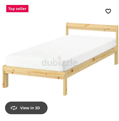 Ikea Solid Wood Single Bed Frames