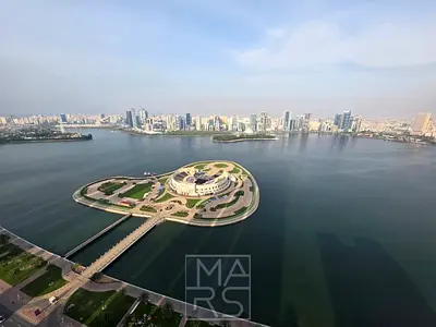 🏡 شقة بغرفتي نوم وصالة بإطلالة بانورامية. البحر