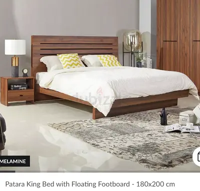 Homebox King Size Bed with the Mattress and the Bedside