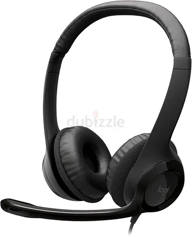 Logitech H390 Wired Headset for PC/Laptop, Stereo Headphones with Noise Cancelling Microphone, USB-A