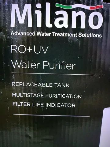 Milano RO+UV Water Purifier (Replacement Tank, Multistage Filters)