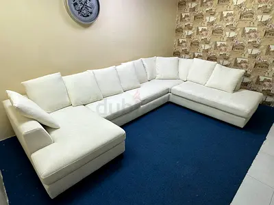 Amazing condition the one brand white color Ushape sofa