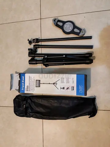 Tablet camera stand, a lamp, and tablet stand