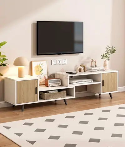 55” 4K Smart TV + Deformable TV Stand (2-Piece) – Perfect Set