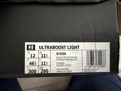 Adidas Ultraboost Light running shoes - US 12 (men)