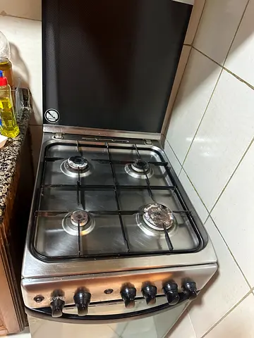 Used 4-Burner Stainless Steel Gas Cooker / Range - Good Working Condition