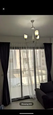 Modern 5-Arm Ceiling Light Chandelier - Silver Finish
