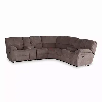 Harmony 4-Seater Right Corner Sofa with Console – Blue | AED 1,500