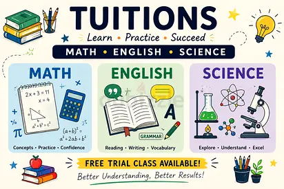 Math, Science, English  Arabic Tuition | Grade 1–10 | Free Trial | Sharjah