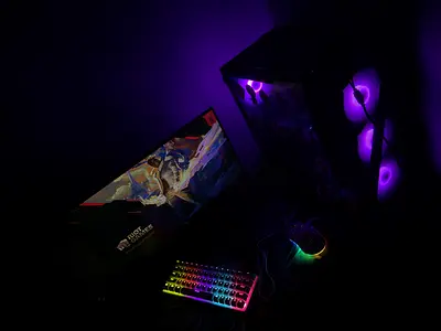 Custom RGB Gaming PC with Mechanical Keyboard and RGB Mouse (Ready to Use)