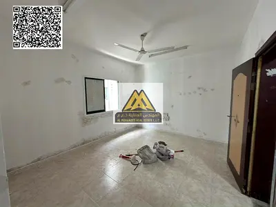 One-bedroom apartment for rent in Al Rashidiya 1, Ajman, on Al Mina Street, opposite the fish market, for only 23,000 AED. Spacious and in a prime loc