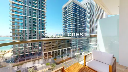 Stylish 1BR | Partial Sea View | Vacant Soon
