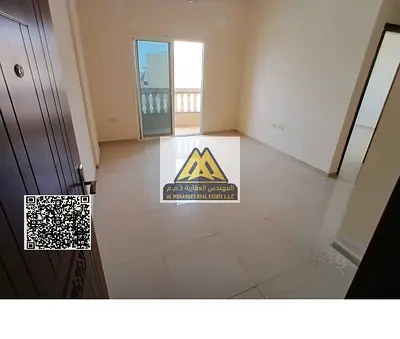 1BHK in Al Hamidiya 1, Ajman near Sheikh Ammar Road. Balcony, central AC, good space. AED 32,000 yearly, 4 payments, maintenance by landlord.