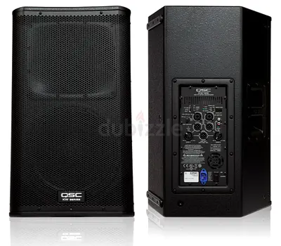 Pair QSC KW122 12-inch two-way 1000W active loudspeaker