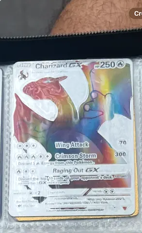 Charizard GX Rainbow Rare Pokémon Card (in sleeve) - Collectors Item