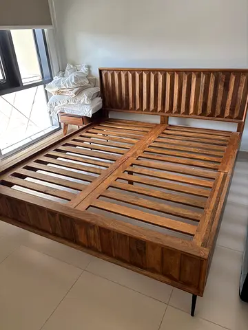 Solid Wooden Queen Bed Frame - OC Home
