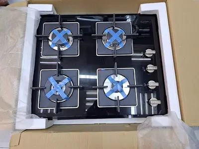 Fulgor Milano 60cm 4-Burner Gas Hob – Black Glass – Brand New in Box – Last Piece – Free Delivery