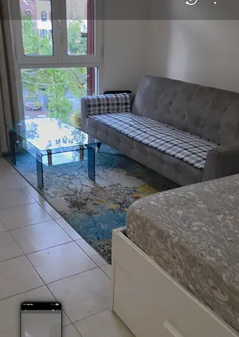 Studio apt, available for monthly rent, dewa and chiller included
