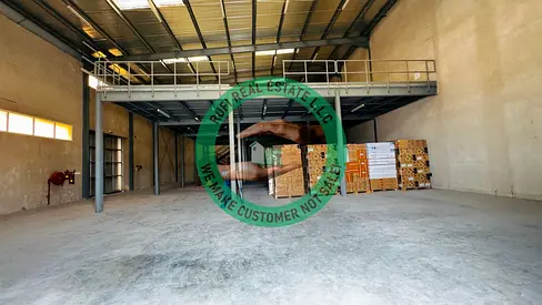 High Power 35KW Brand New Road Facing 8742 SQFT Warehouse for Rent In Al JURF Industrial Area
