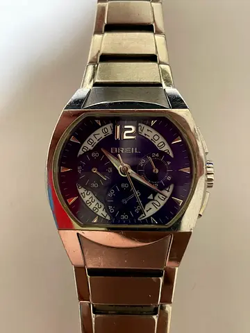 Breil stainless steel chronograph watch - blue dial