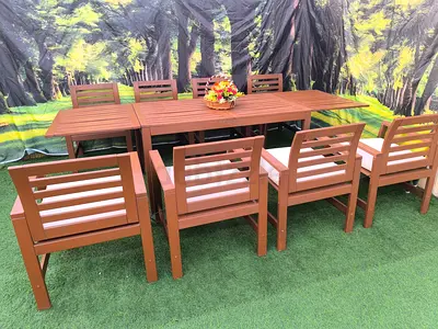 IKEA Extendable Folding Outdoor Garden Wooden Table Set